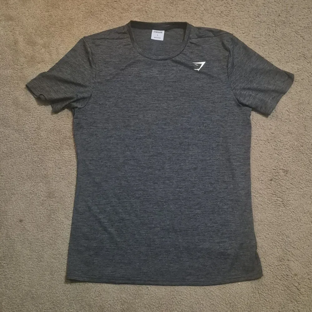Lot of 2~ GYMSHARK Short Sleeved Performance Athletic T-Shirts Men's Large